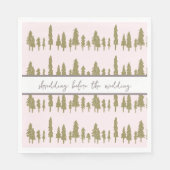Serviette En Papier Shredding avant l'hiver Mariage (Devant)