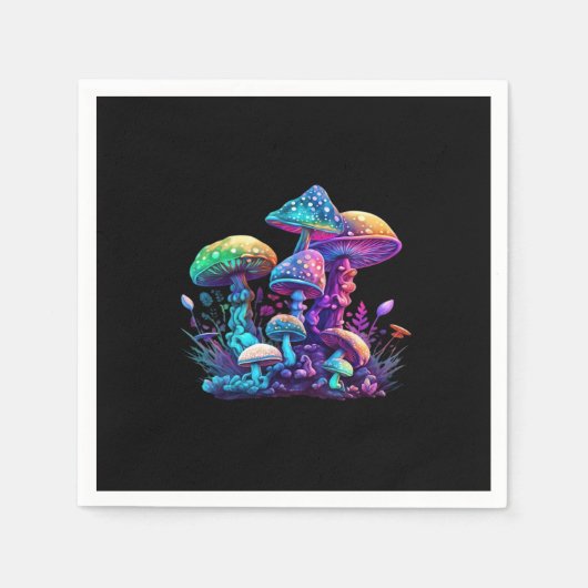 Serviette En Papier Shroom Mystique - Whimsigoth Et Witchcore Wonderl (Devant)