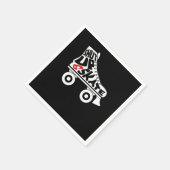Serviette En Papier Shut up and skate Roller Skates Inline Skating Gif (Coin)