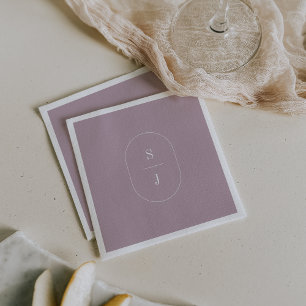Serviette En Papier SHYLAH Simple Lilac Moderne Purple Mariage élégant