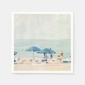 Serviette En Papier Si c'est les plages (Devant)