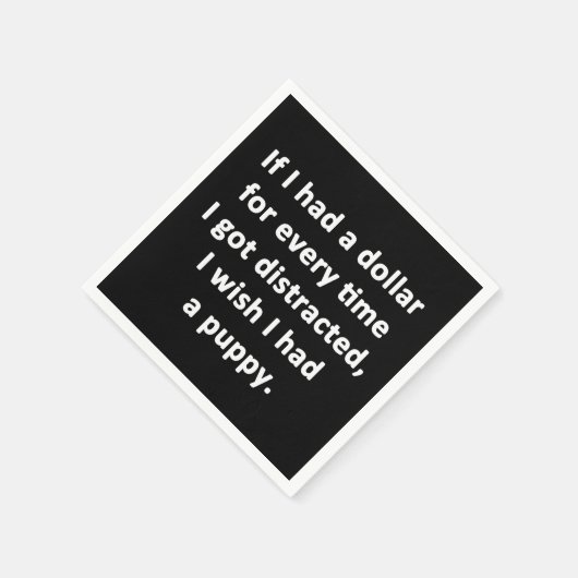 Serviette En Papier Si j'avais un dollar (Coin)