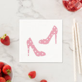 Serviette En Papier Si la chaussure convient à des serviettes roses (En situation)