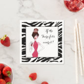 Serviette En Papier "Si le Tiara convient... Portez-le !" (En situation)