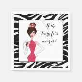 Serviette En Papier "Si le Tiara convient... Portez-le !" (Devant)