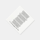 Serviette En Papier Si Poème De Rudyard Kipling (Poème Inspirationnel) (Coin)