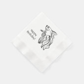 Serviette En Papier Siamese combattre le poisson Anniversaire (Coin)