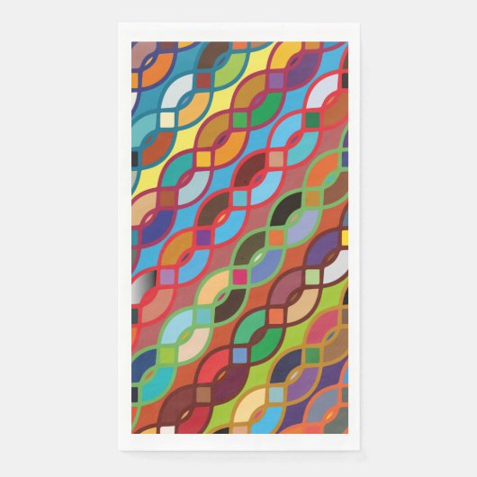 Serviette En Papier Siamless Geometric (Devant)
