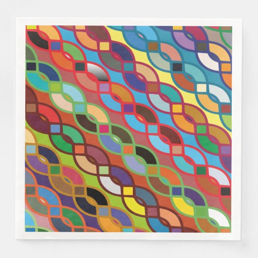 Serviette En Papier Siamless Geometric (Devant)