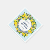 Serviette En Papier Sicilienne Majolica Tiles Floral Leafy Lemon Garla (Coin)