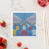 Serviette En Papier Sièges d'avion (par Gregorio Undurraga) (En situation)