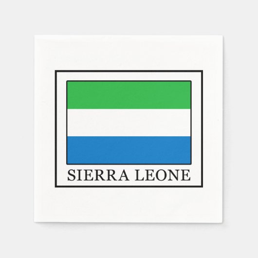 Serviette En Papier Sierra Leone (Devant)