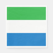 Serviette En Papier Sierra Leone Flag (Devant)