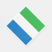 Serviette En Papier Sierra Leone Flag (Coin)
