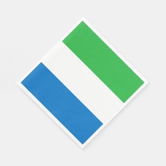 Serviette En Papier Sierra Leone Flag (Coin)