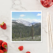 Serviette En Papier Sierra Nevada Mountains II de Yosemite (En situation)