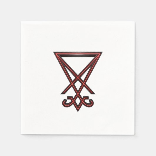 Serviette En Papier Sigil of Lucifer (Devant)