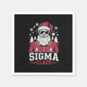 Serviette En Papier Sigma Claus Cool Père Noël Christmas Rizz Rizzler  (Devant)