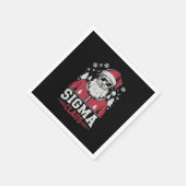 Serviette En Papier Sigma Claus Cool Père Noël Christmas Rizz Rizzler  (Coin)