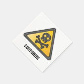 Serviette En Papier Signal d'avertissement amusantThunder_Cove (Coin)