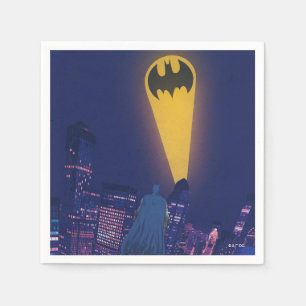 Serviette En Papier Signal de chauve-souris sur Gotham