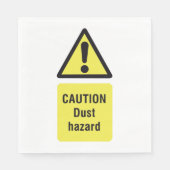 Serviette En Papier Signal de danger de poussière (Devant)