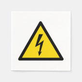 Serviette En Papier signal haute tension symbole électrique danger p (Devant)