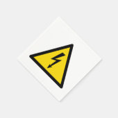 Serviette En Papier signal haute tension symbole électrique danger p (Coin)