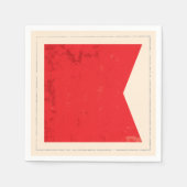 Serviette En Papier Signal lettre nautique "B" (Devant)