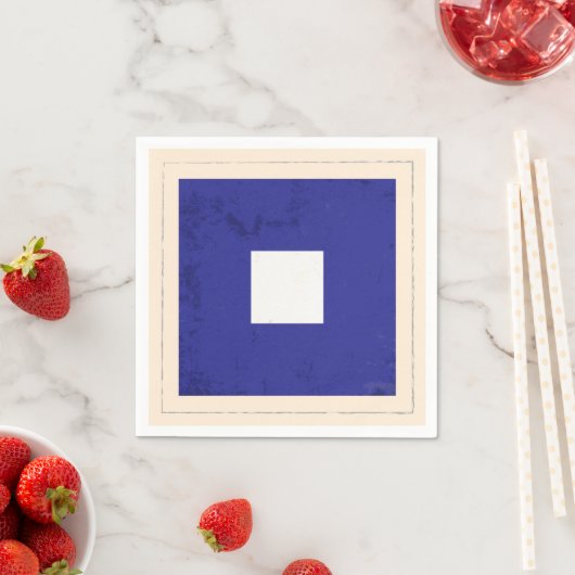 Serviette En Papier Signal lettre nautique "P" (En situation)