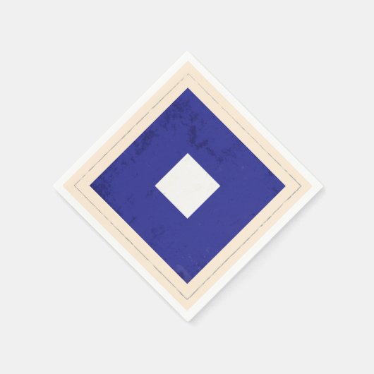Serviette En Papier Signal lettre nautique "P" (Coin)