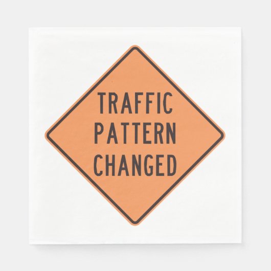 Serviette En Papier Signal modifié du Motif de trafic (Devant)