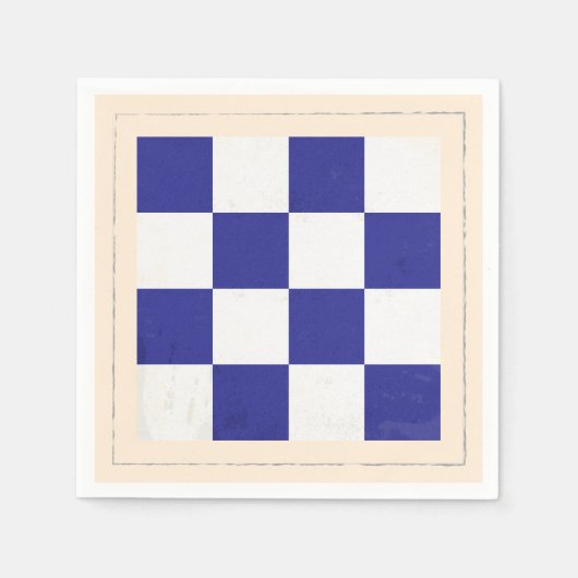 Serviette En Papier Signal Nautique "N" (Devant)