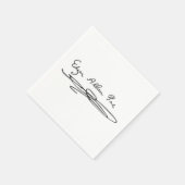 Serviette En Papier Signature Edgar Allan Poe (Coin)