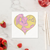 Serviette En Papier Signature Lola Heart (En situation)