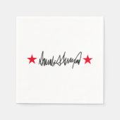 Serviette En Papier Signature Trump (Devant)