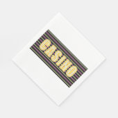 Serviette En Papier Signe Casino avec lettres de points Neon Polka (Coin)