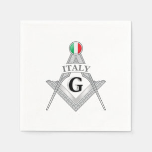 Serviette En Papier Signe de la franc-maçonnerie italienne