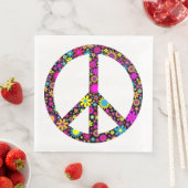 Serviette En Papier SIGNE DE PAIX FLORALE super (En situation)