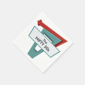 Serviette En Papier SIGNE Diner les années 50 1 (Coin)