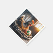 Serviette En Papier Signe dollar vert sur un œuf (Coin)
