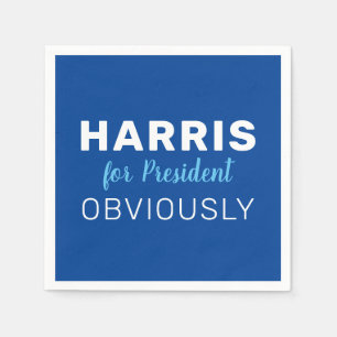 Serviette En Papier Signe Harris pour président de toute évidence 2024