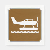 Serviette En Papier SIGNE hydravion (Devant)