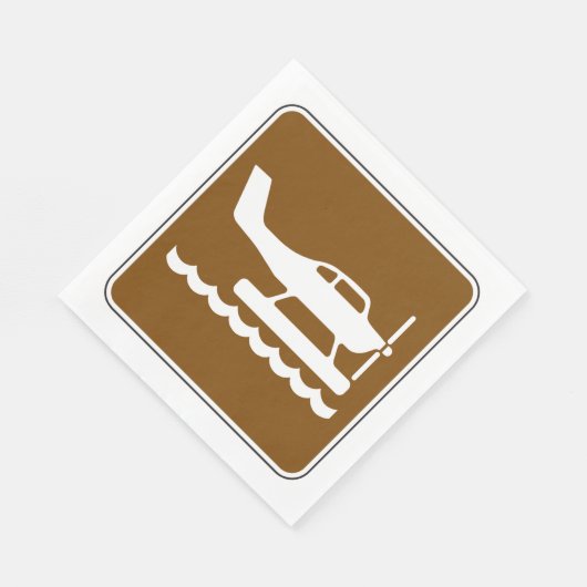 Serviette En Papier SIGNE hydravion (Coin)