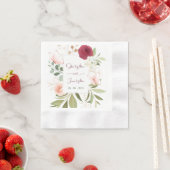 SERVIETTE EN PAPIER SIGNE MARIAGE AKM (En situation)