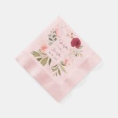 SERVIETTE EN PAPIER SIGNE MARIAGE AKM (Coin)