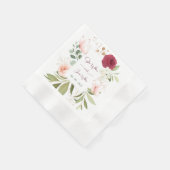 SERVIETTE EN PAPIER SIGNE MARIAGE AKM (Coin)