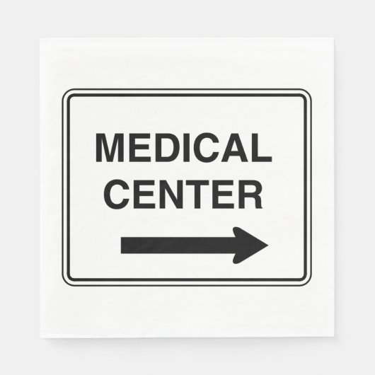 SERVIETTE EN PAPIER SIGNE MÉDICALE (Devant)