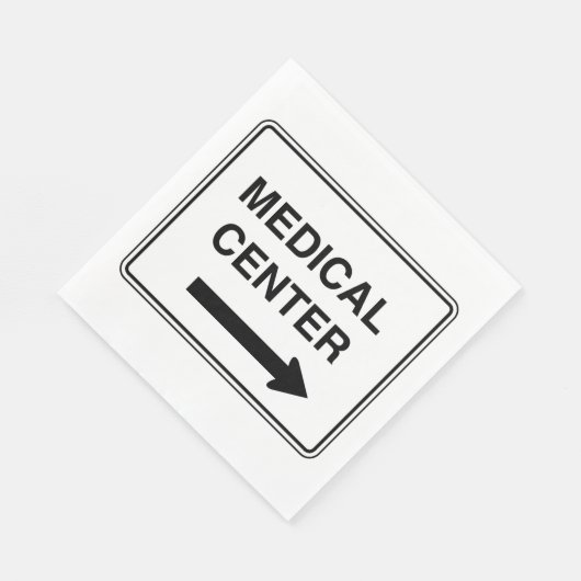 SERVIETTE EN PAPIER SIGNE MÉDICALE (Coin)