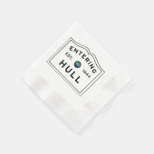 Serviette En Papier SIGNE ROUTIÈRE vintage Massachusett - Hull (Coin)